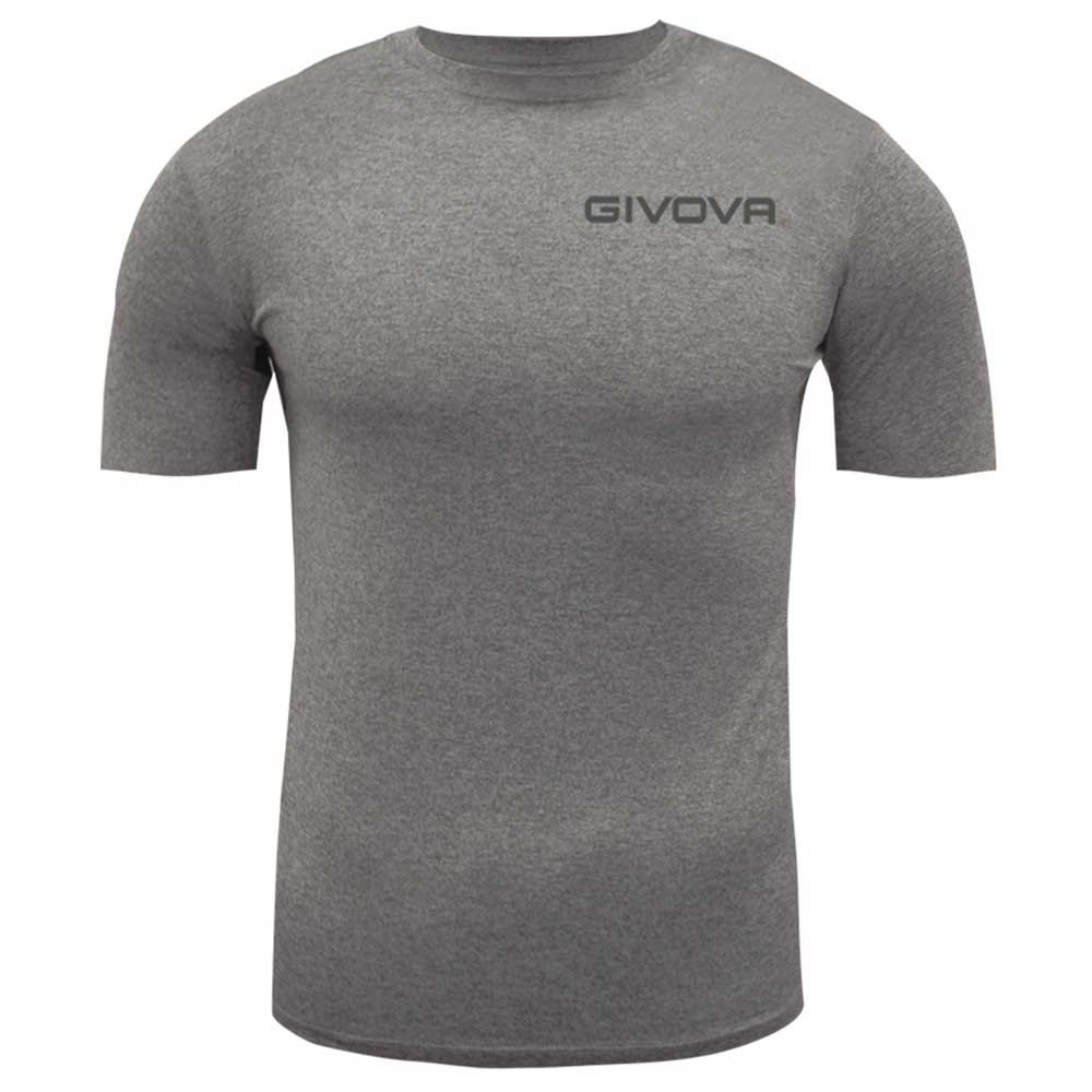 Givova MAE011-0044-XL Базовый слой с коротким рукавом Corpus 2 Серый Dark Grey Melange XL