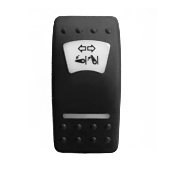 Клавиша выключателя "Дополнительный трап" TMC 008-039922 из чёрного пластика