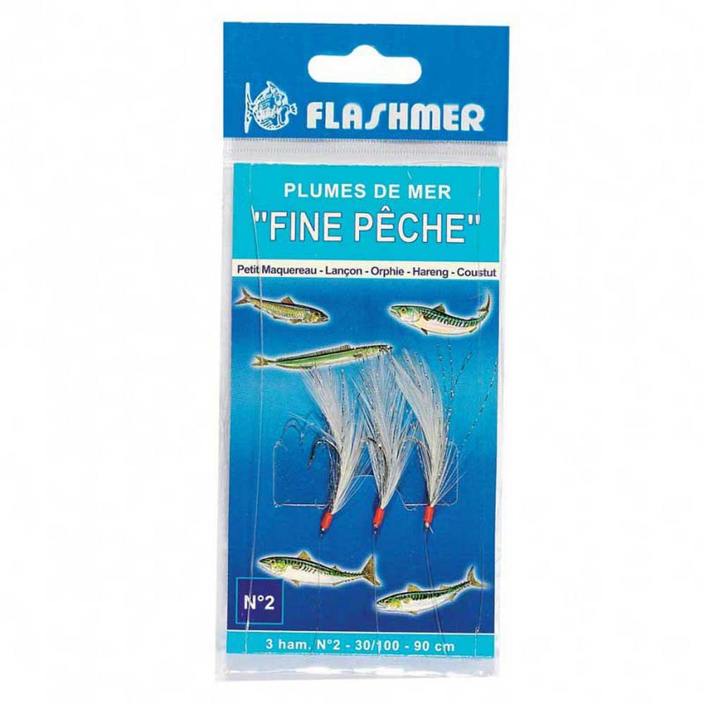 Flashmer FP36C Fine Peche Рыболовное Перо 3 крючки Многоцветный Multicolor 6 