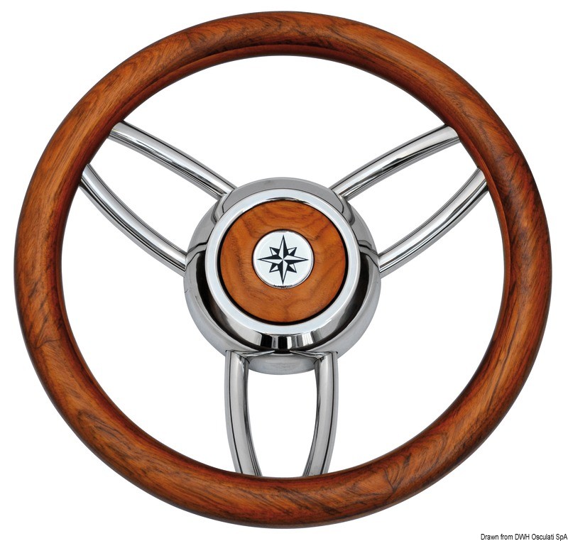 Купить Blitz steering wheel w/matt teak outer ring, 45.169.04 7ft.ru в интернет магазине Семь Футов