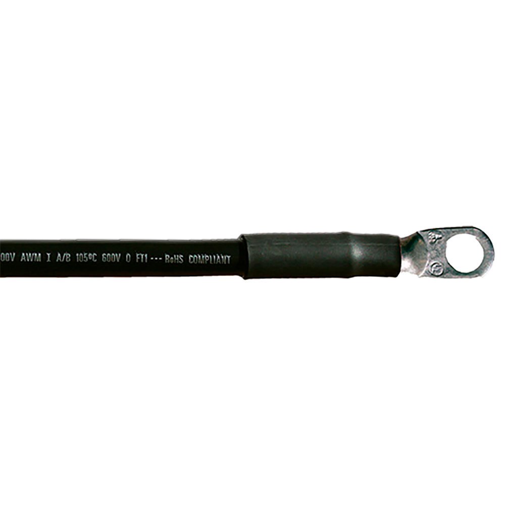 Cobra wire&cable 446-A2004T0748IN Кабели для аккумуляторных батарей из луженой меди 4AWG 122 cm Черный Black