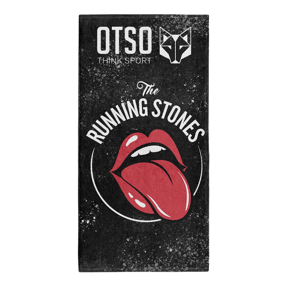 Otso T15075-RUNNINGSTONES23-USZ полотенце Running Stones Черный  Black