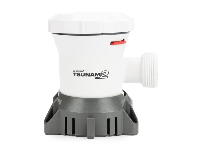 Купить Трюмный насос Attwood 5613-7 Tsunami Mk2 T1200 24В 76л/мин патрубок Ø28/25мм вал из нержавеющей стали SS316 корпус из ударопрочного пластика 7ft.ru в интернет магазине Семь Футов