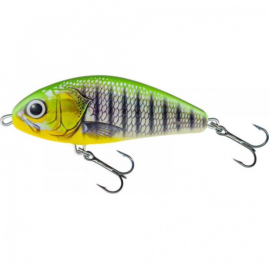 Salmo QFA076 Limited Edition Fatso Floating приманка 140 mm 85g Wounded Emerald Perch