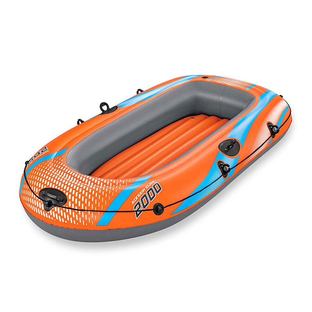Bestway 61139 Kondor Elite 2000 Raft Надувная лодка Orange / Blue / Grey 2 Places