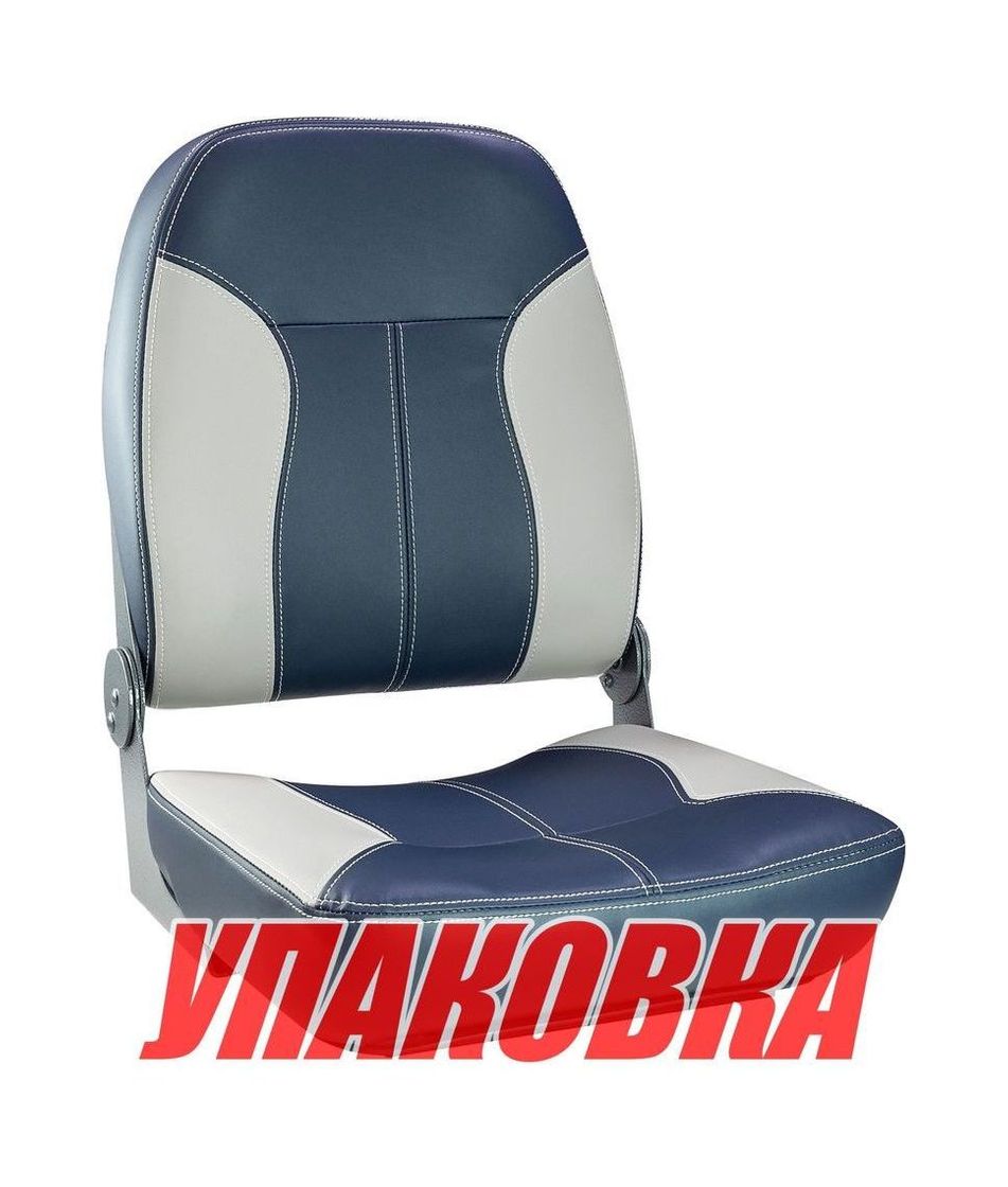 Кресло складное мягкое SPORT с высокой спинкой, синий/серый (упаковка из 4 шт.) Springfield 1040513_pkg_4
