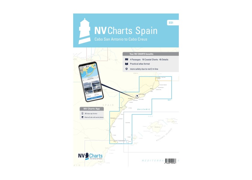 Купить NV VERLAG 1502 Atlas Spain ES1 - от Кабо-Креус до Кабо-Сан-Антонио 7ft.ru в интернет магазине Семь Футов