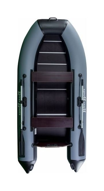 Купить Надувная лодка ПВХ, RiverBoats RB 390, черно-серый RB390BG 7ft.ru в интернет магазине Семь Футов
