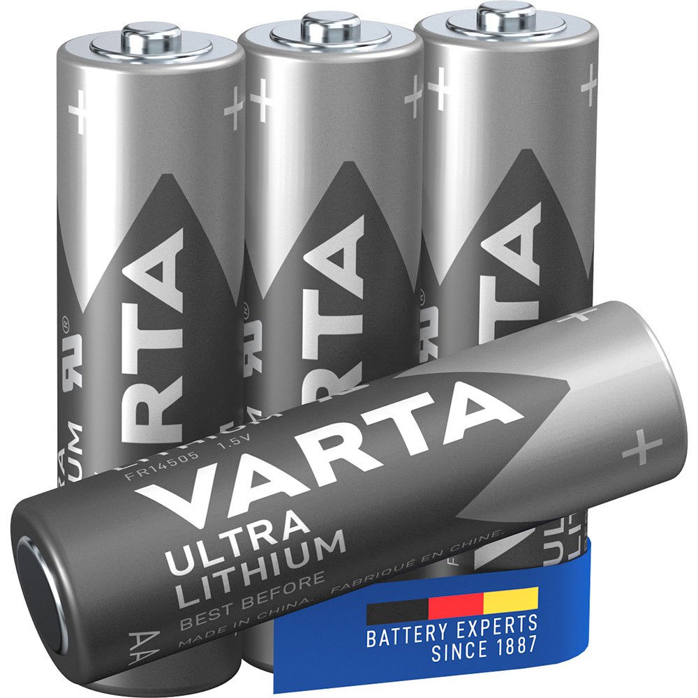 Varta 6106301404 6106301404 LR06 AA Литиевые батареи 4 единицы Серый Silver / Purple