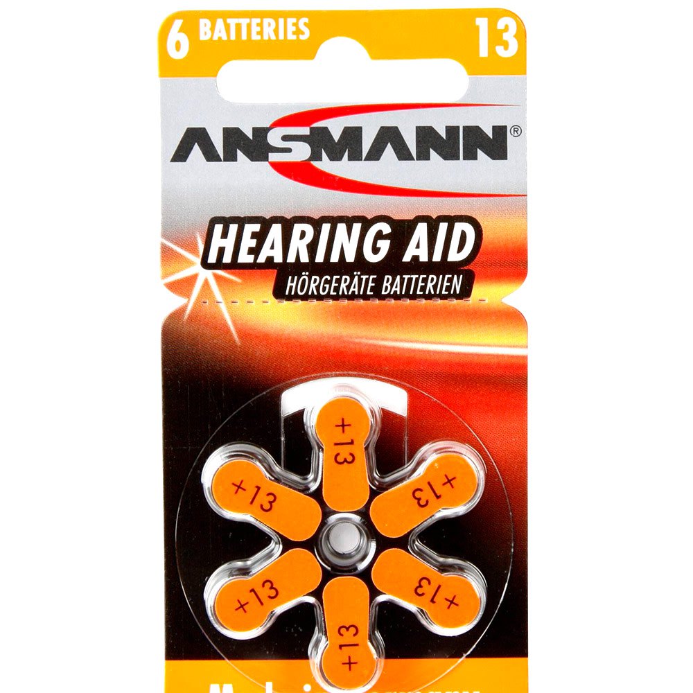 Ansmann 5013243 1x6 Zinc-Air 13 PR48 106946 Аккумуляторы Оранжевый Orange