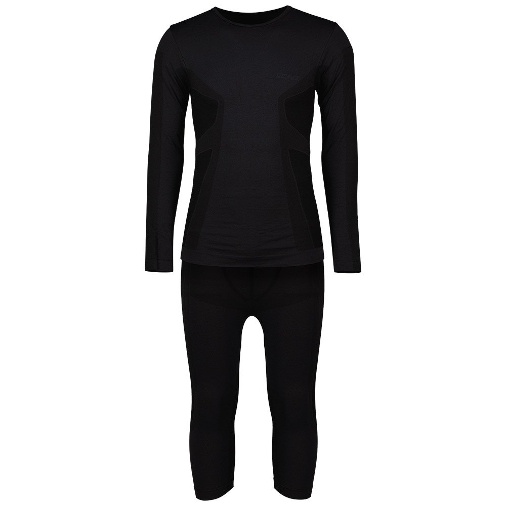 Lenz 285-Black-S/M Комплект термобелья с длинным рукавом Merino Черный Black S-M