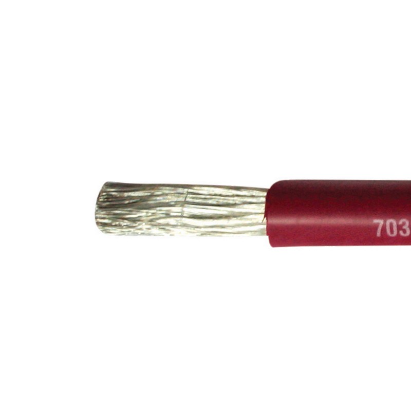 Провод одножильный луженый Max Power 70372 95 мм2 30 м красный для подключения аккумуляторных батарей или якорной лебедки