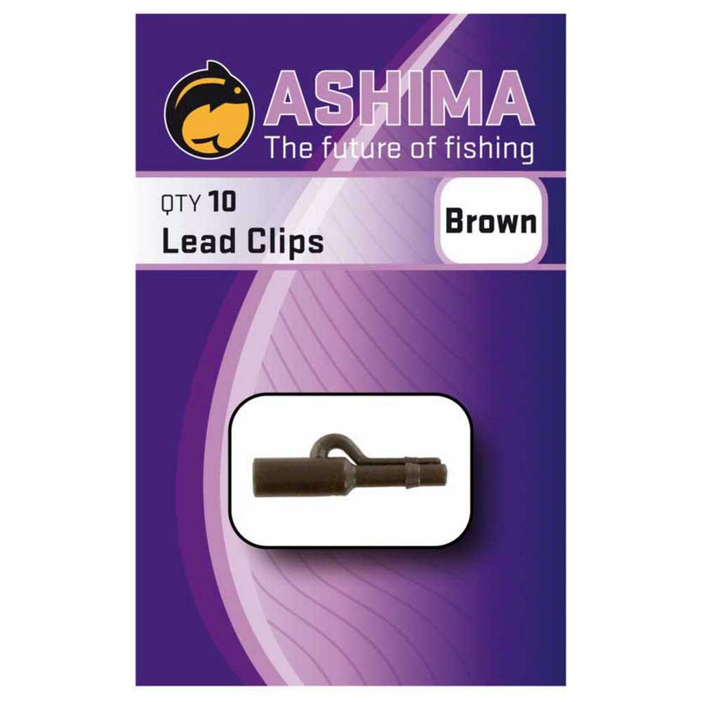 Ashima fishing ASLCB Свинцовые зажимы  Brown
