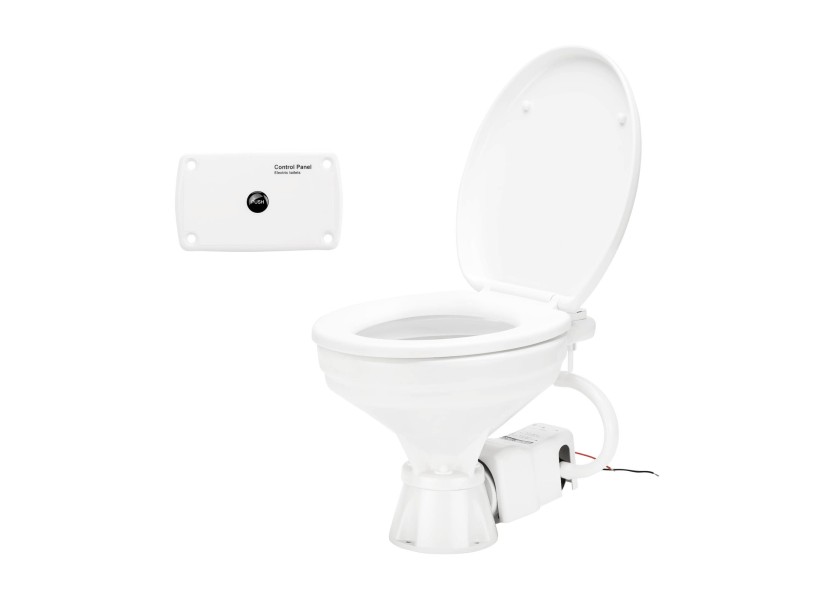 Купить OCEAN TECHNOLOGIES Electric Marine Toilet EVOLUTION / 12 V / standard size / seawater pump / soft close 76893-bvs 7ft.ru в интернет магазине Семь Футов