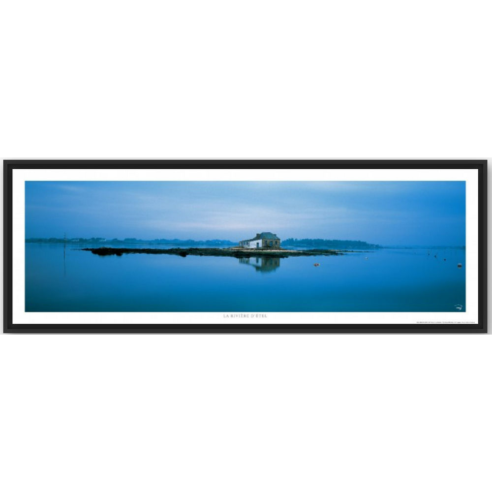 Постер Река Этель "Riviere d'Etel" Филиппа Плиссона Art Boat/OE 339.01.029N 33x95см в черной рамке