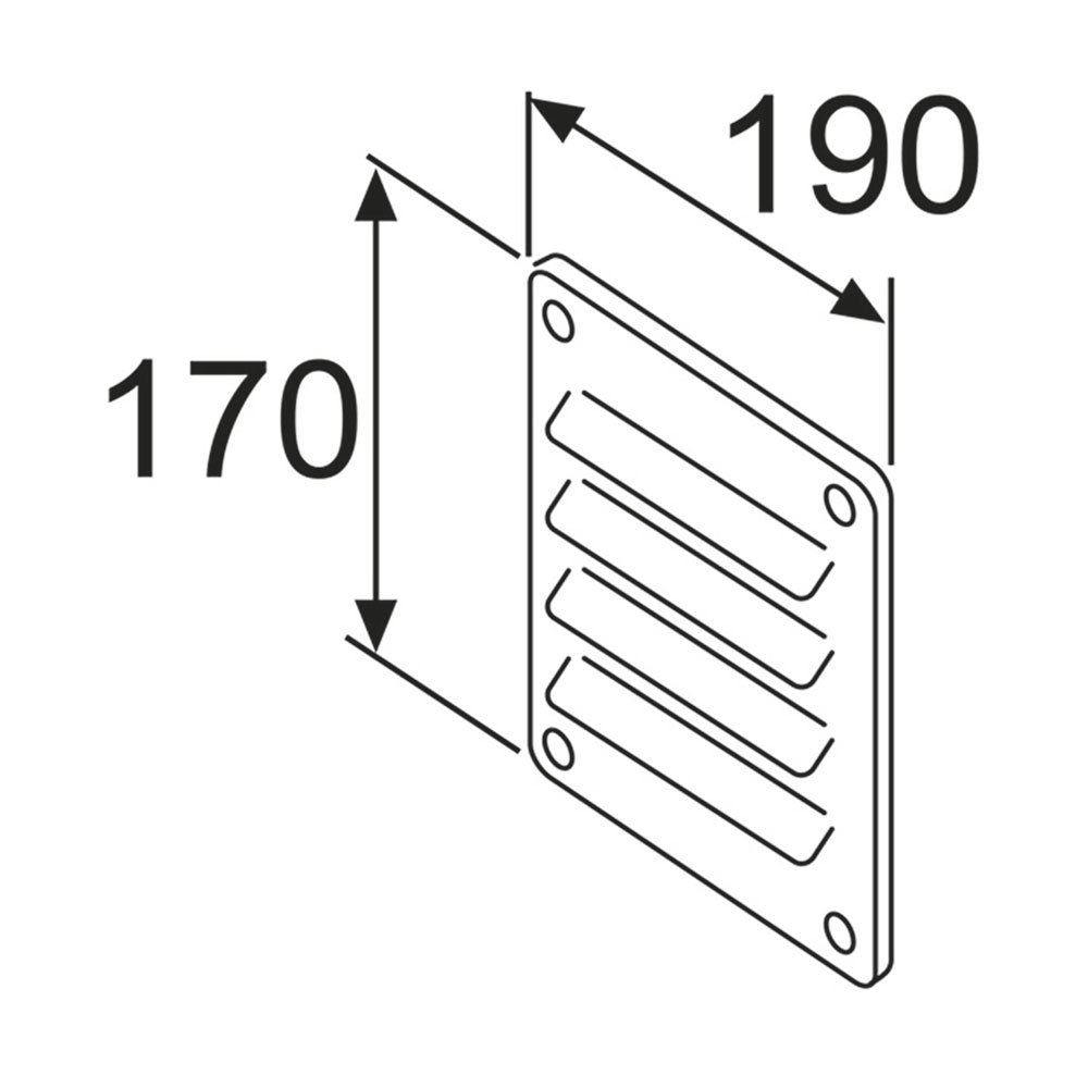 Webasto 1319269A Алюминиевая решетка воздухозаборника White 17 x 19 cm
