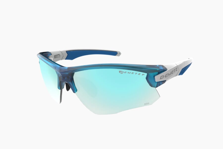 Купить Спортивные очки Demetz Pulsa 2  / Crystal Denim Blue / White Polarized Brown Mirror Ice Blue Cat.3, pulsa24400kr74 7ft.ru в интернет магазине Семь Футов