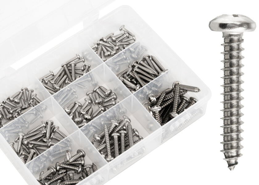 Купить V4A Tapping Screw Set / DIN 7981 / 200-piece 30853-bvs 7ft.ru в интернет магазине Семь Футов