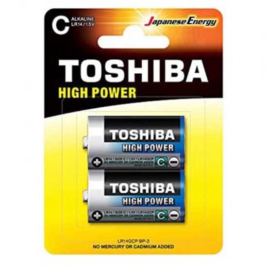 Toshiba LR14GCP BP-2 LR14 Pack Щелочные батареи Серебристый Silver