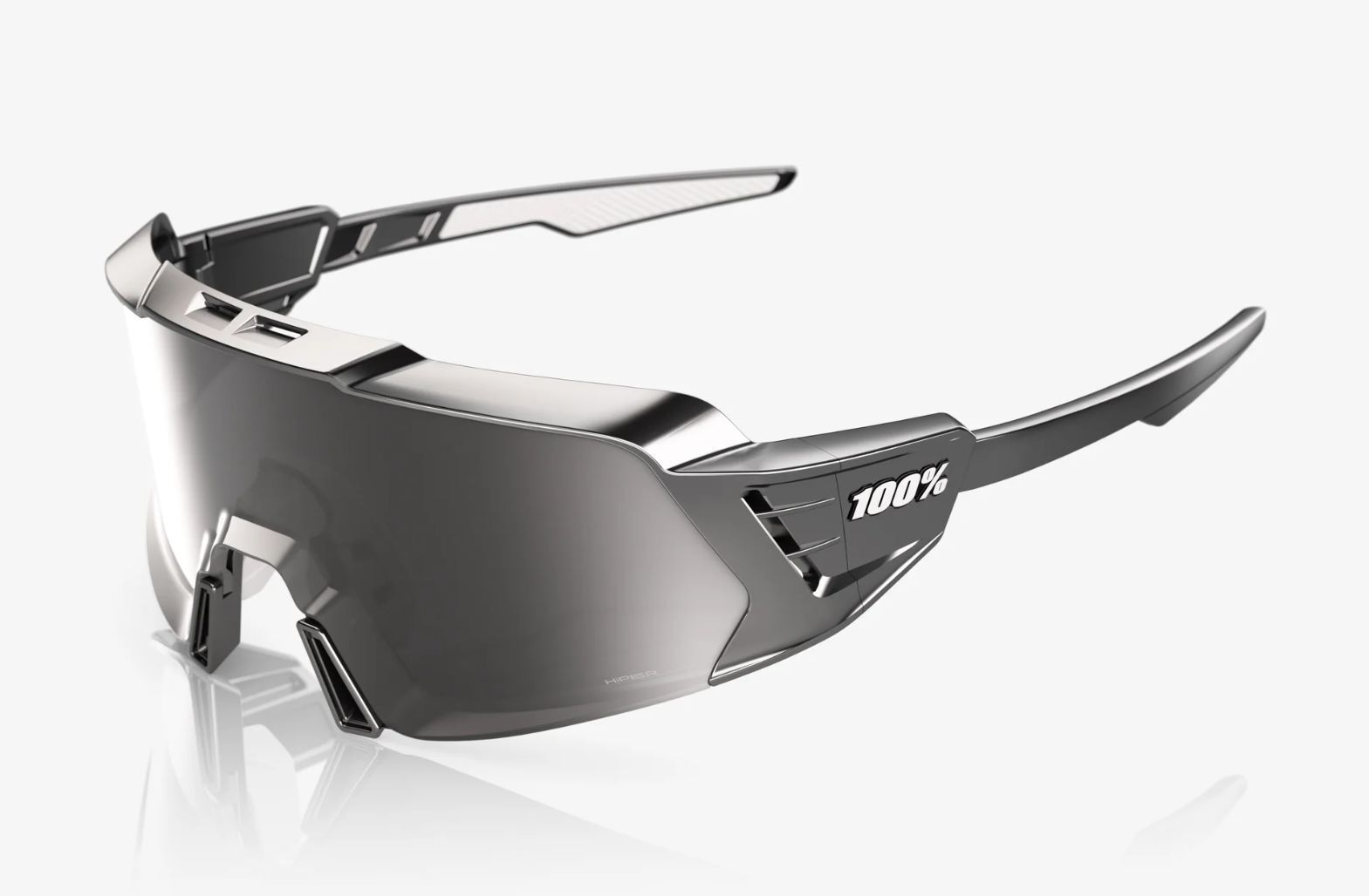 Купить Спортивные очки 100% KORBIN X Gloss Black Chrome - HiPER Silver Mirror Lens, 60064-00001 7ft.ru в интернет магазине Семь Футов