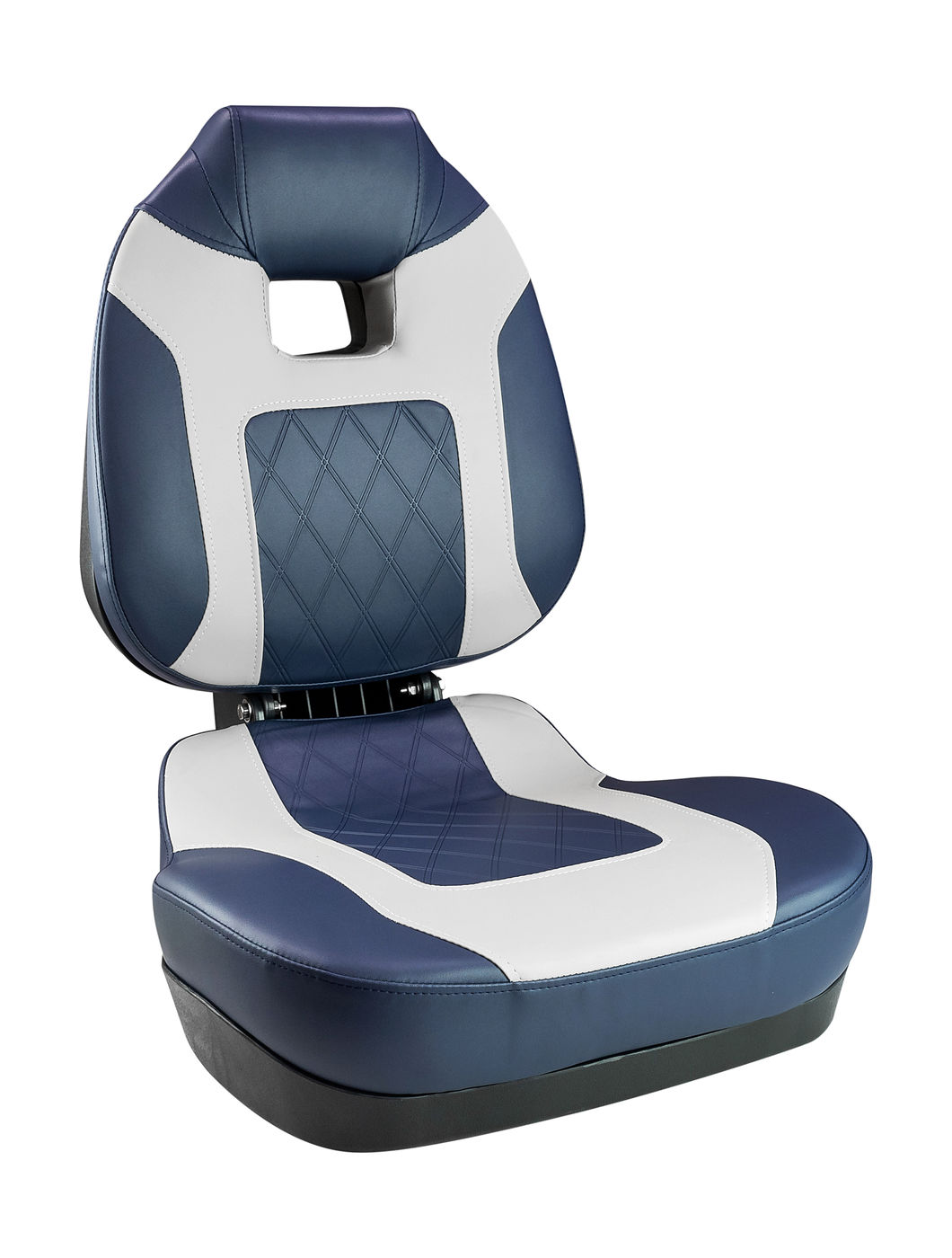 Кресло складное мягкое FISH PRO II с высокой спинкой, цвет синий/серый Springfield 1041419