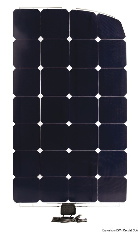 Купить Гибкая солнечная панель с американскими солнечными элементами SunPower Enecom IP65 12 В 90 Вт 1,5 кг 977 x 546 х 1,7 мм, Osculati 12.034.07 7ft.ru в интернет магазине Семь Футов