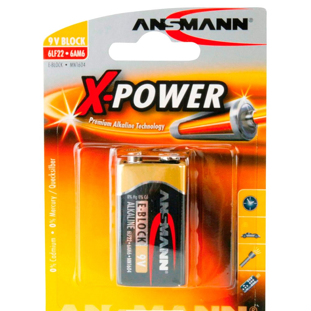Ansmann ANS5015643 1 9V Block X-Power Аккумуляторы Черный Black