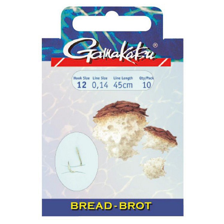 Gamakatsu 140149-01200-00014-00 Booklet Bread 2210G Палатка Крюк 0.140 Mm 60 см Золотистый Gold 12 