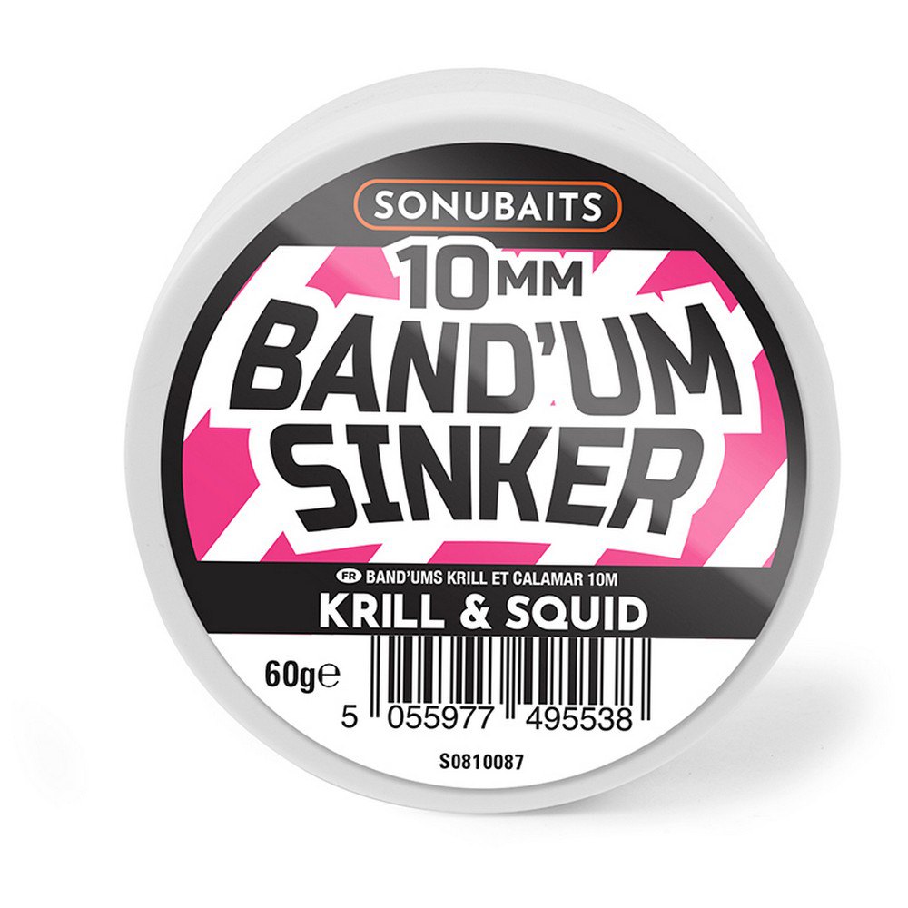 Sonubaits S1810086 Krill&Squid Band´Um Sinkers Бойлы 10 Mm Розовый Krill & Squid 8 mm