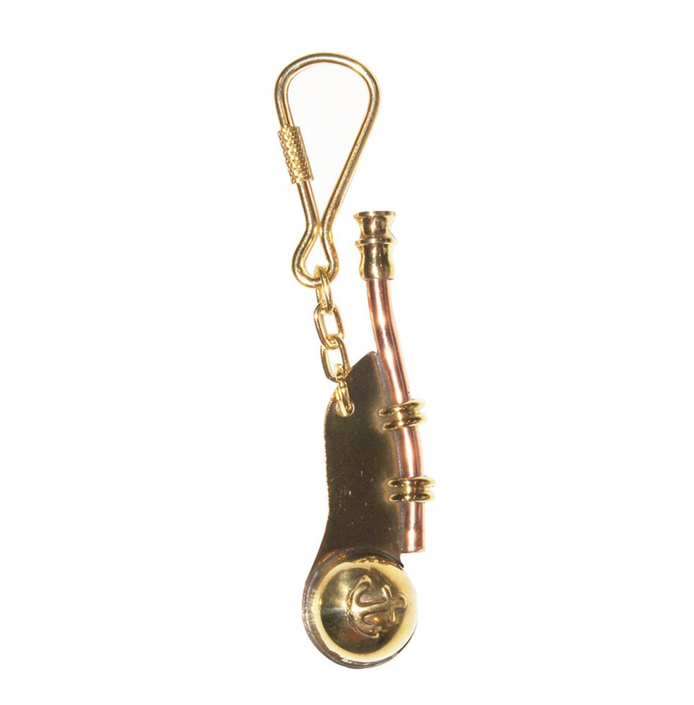 Купить Marine town 1414453 Цепочка для ключей с трубой Золотистый Bronze 7ft.ru в интернет магазине Семь Футов
