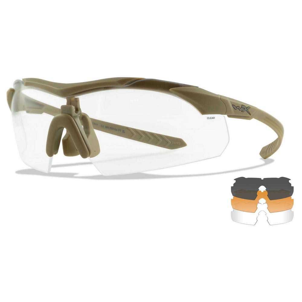 Wiley x 3562-UNIT поляризованные солнцезащитные очки Vapor Comm 2.5 Grey / Clear / Light Rust / Matte Tan