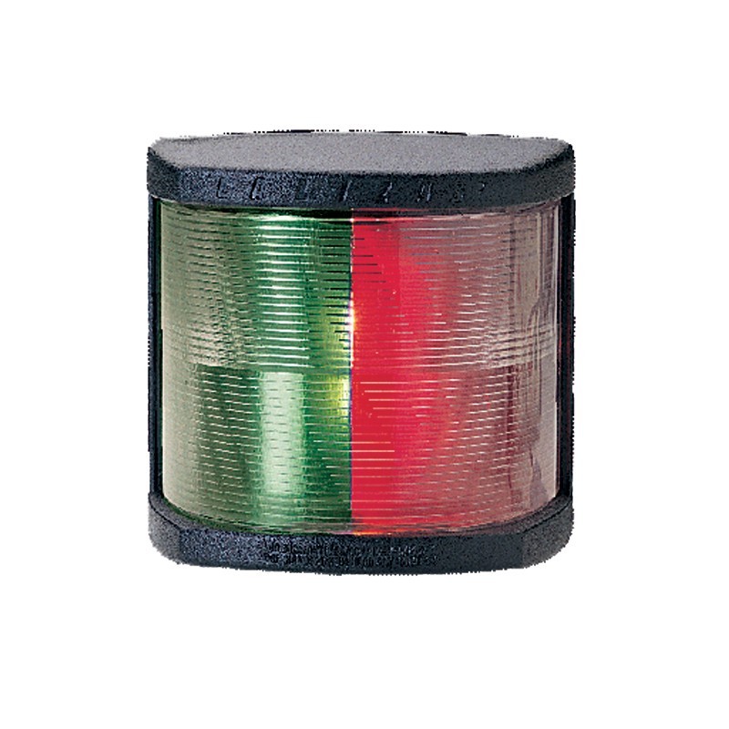 Комбинированный огонь Lalizas Classic 20 30505 красный/зелёный с лампой накаливания видимость 1 миля 12В 25Вт 112,5°/112,5° для судов до 20м в чёрном корпусе