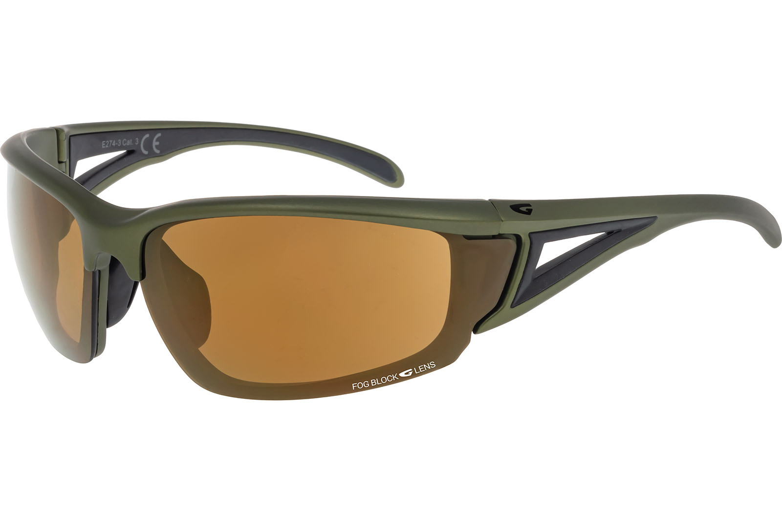 Купить Спортивные очки GOG Lynx / Matt Dark Green-Black / Gold Lens, e274-3 7ft.ru в интернет магазине Семь Футов