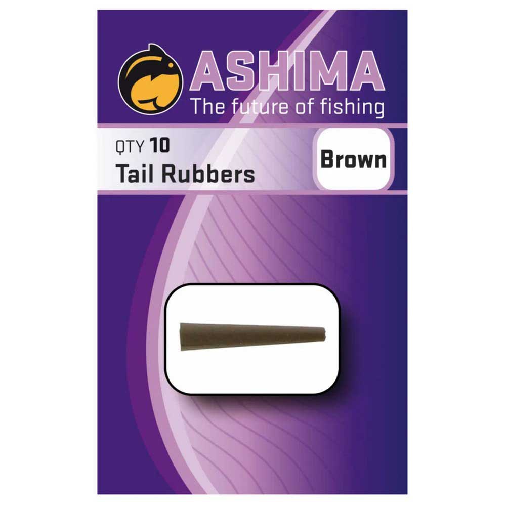 Ashima fishing ASTRB Tail Rubbers  Brown