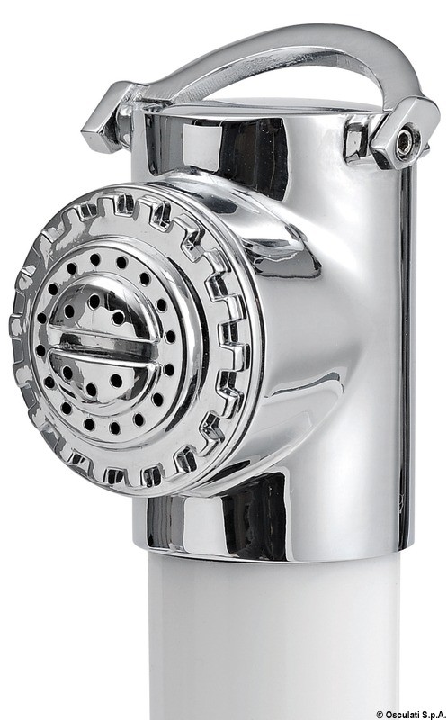 Купить Палубный душ Classic EVO настенного монтажа с кнопочной лейкой Mizar со шлангом 4 м и белой крышкой, Osculati 15.250.64 7ft.ru в интернет магазине Семь Футов
