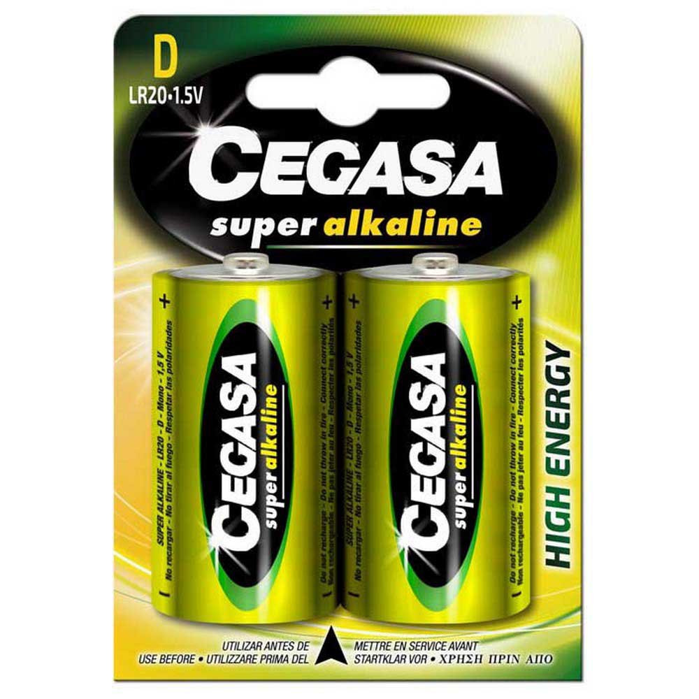 Cegasa 152 1x2 Super Щелочные батареи D Зеленый Green / Yellow