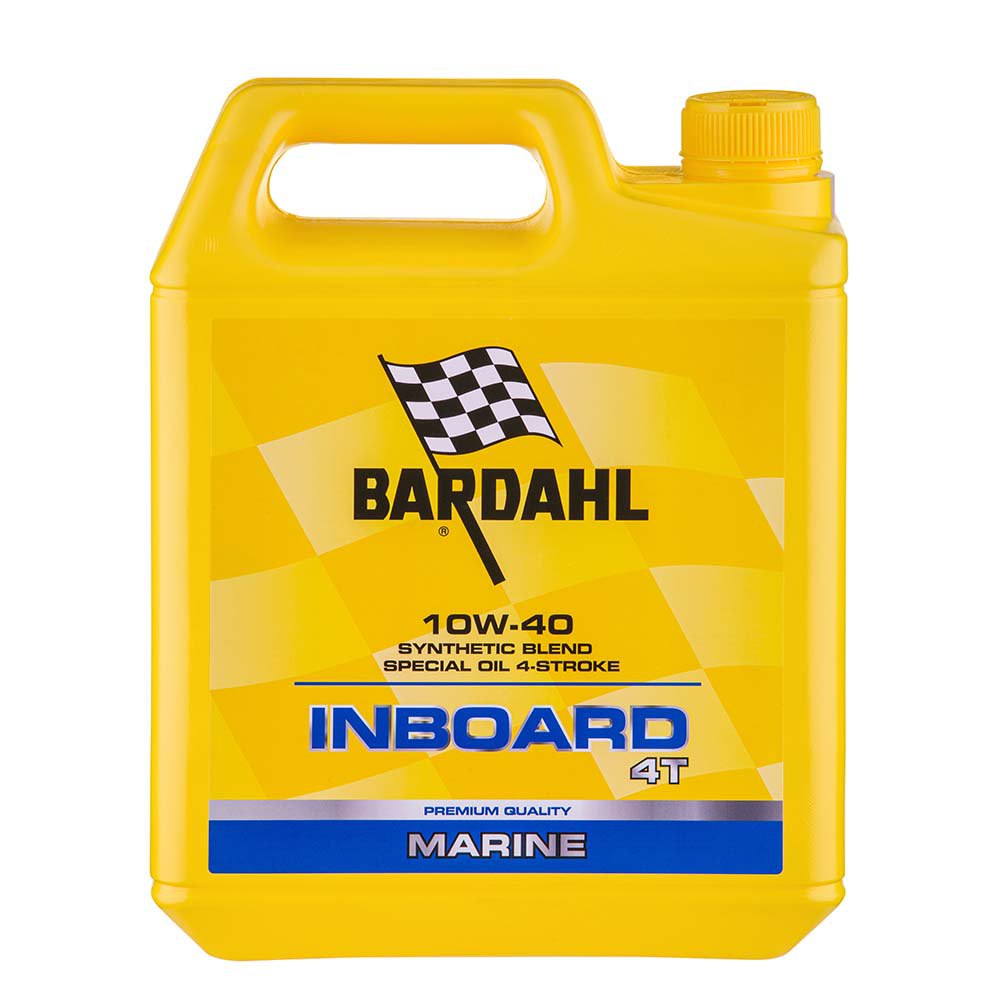 Bardahl 2316313 Inboard Premium 10W-40 5L Синтетическая смесь 4 Инсульт Масло Бесцветный Yellow