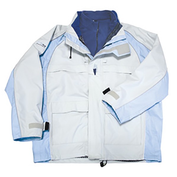Куртка 3 в 1 водонепроницаемая Lalizas Extreme Sail XS 40777 белая/голубая размер M для прибрежного использования