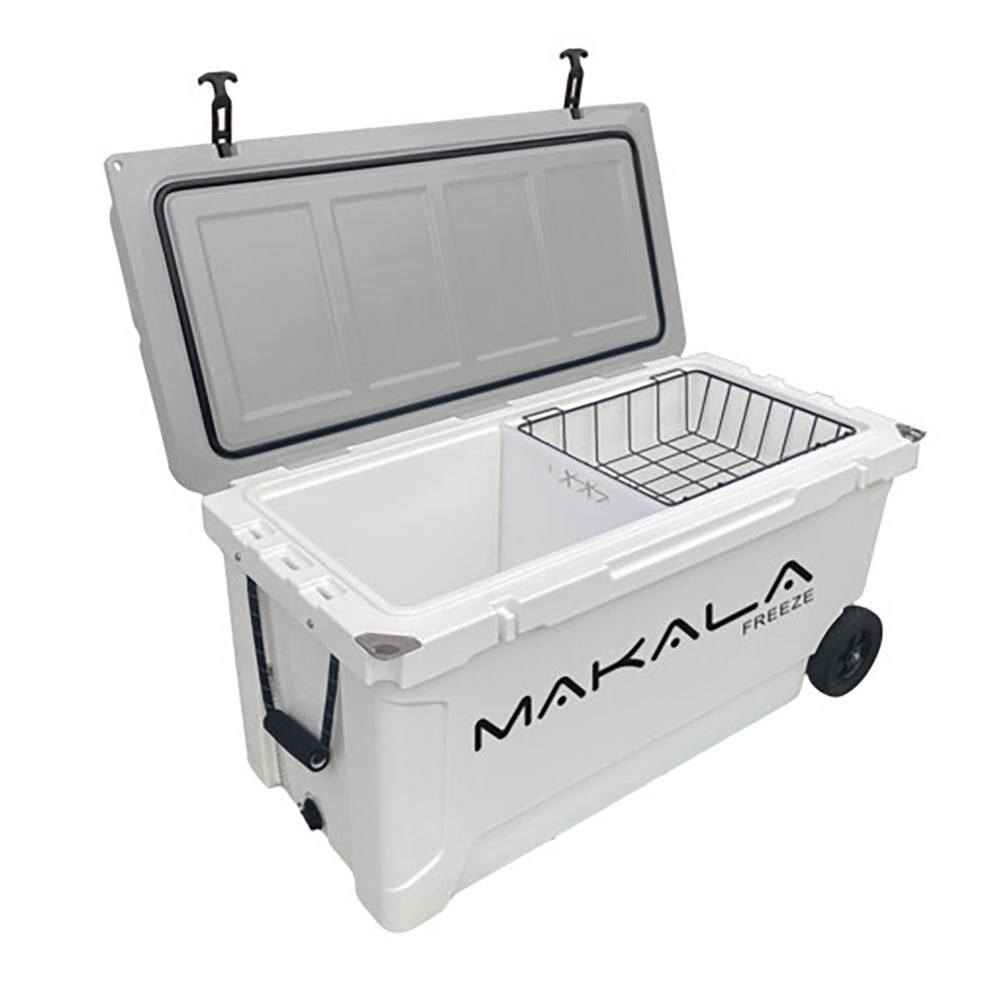Makala GS50255 45L Жесткий портативный холодильник на колесиках с ручкой White / Grey 67.8 x 42.2 x 42.6 cm