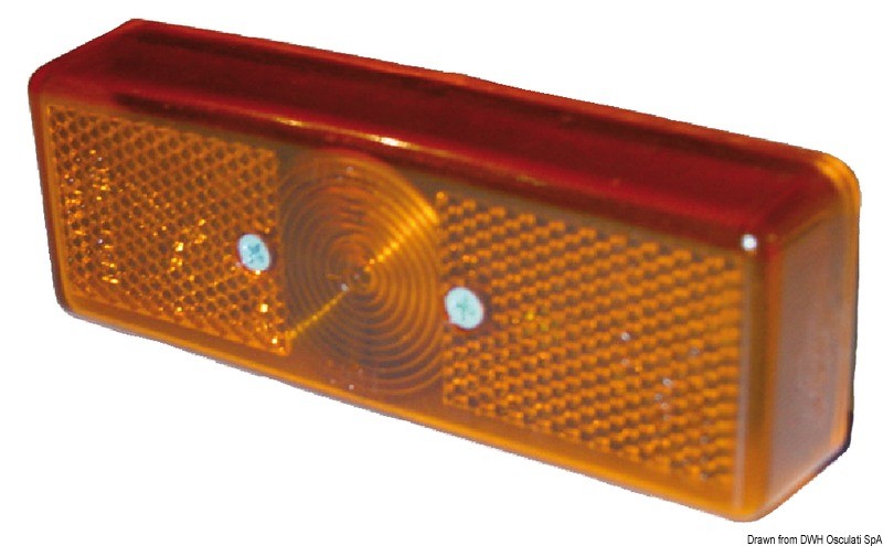 Купить Боковой габаритный фонарь Оранжевый светоотражатель, Osculati 02.022.05 7ft.ru в интернет магазине Семь Футов