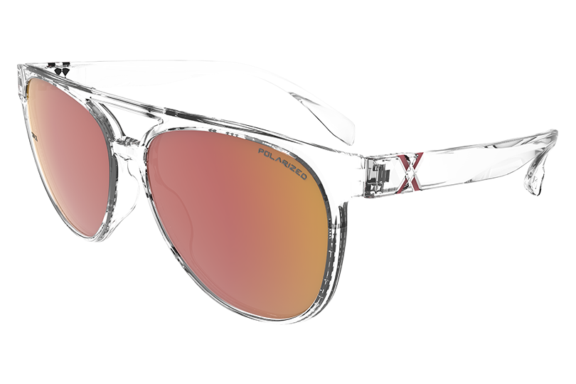 Купить Спортивные очки HILX Valkyrie Shiny Crystal / Red Mirror Polarized Lens, hvk05303-vkprd3 7ft.ru в интернет магазине Семь Футов