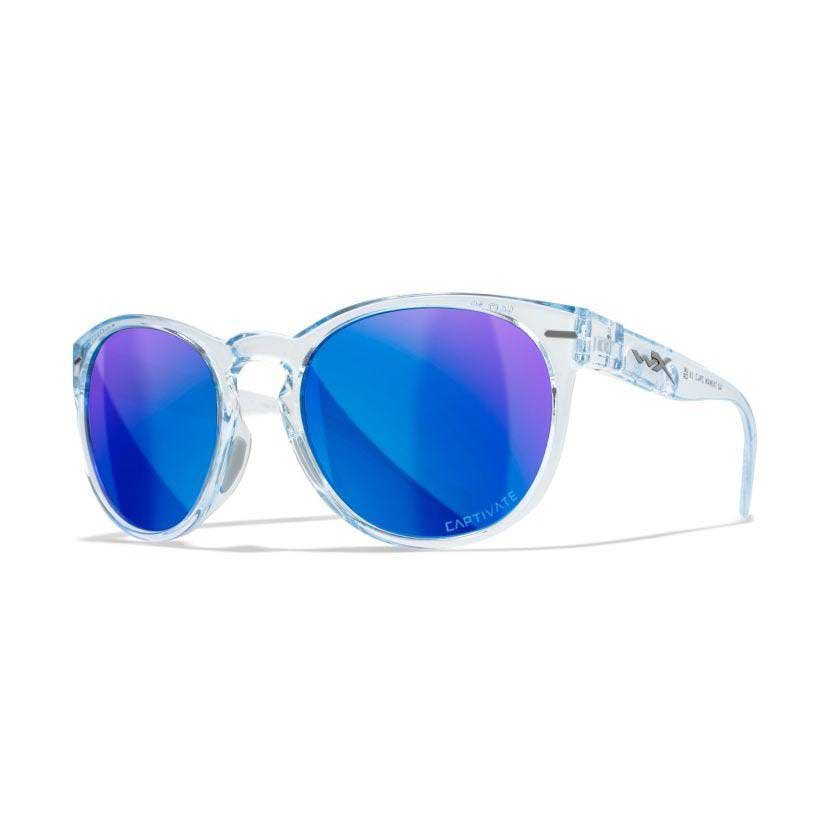Wiley x AC6CVT09-UNIT поляризованные солнцезащитные очки Covert Blue Mirror / Grey / Gloss Crystal Light Sapphire Blue