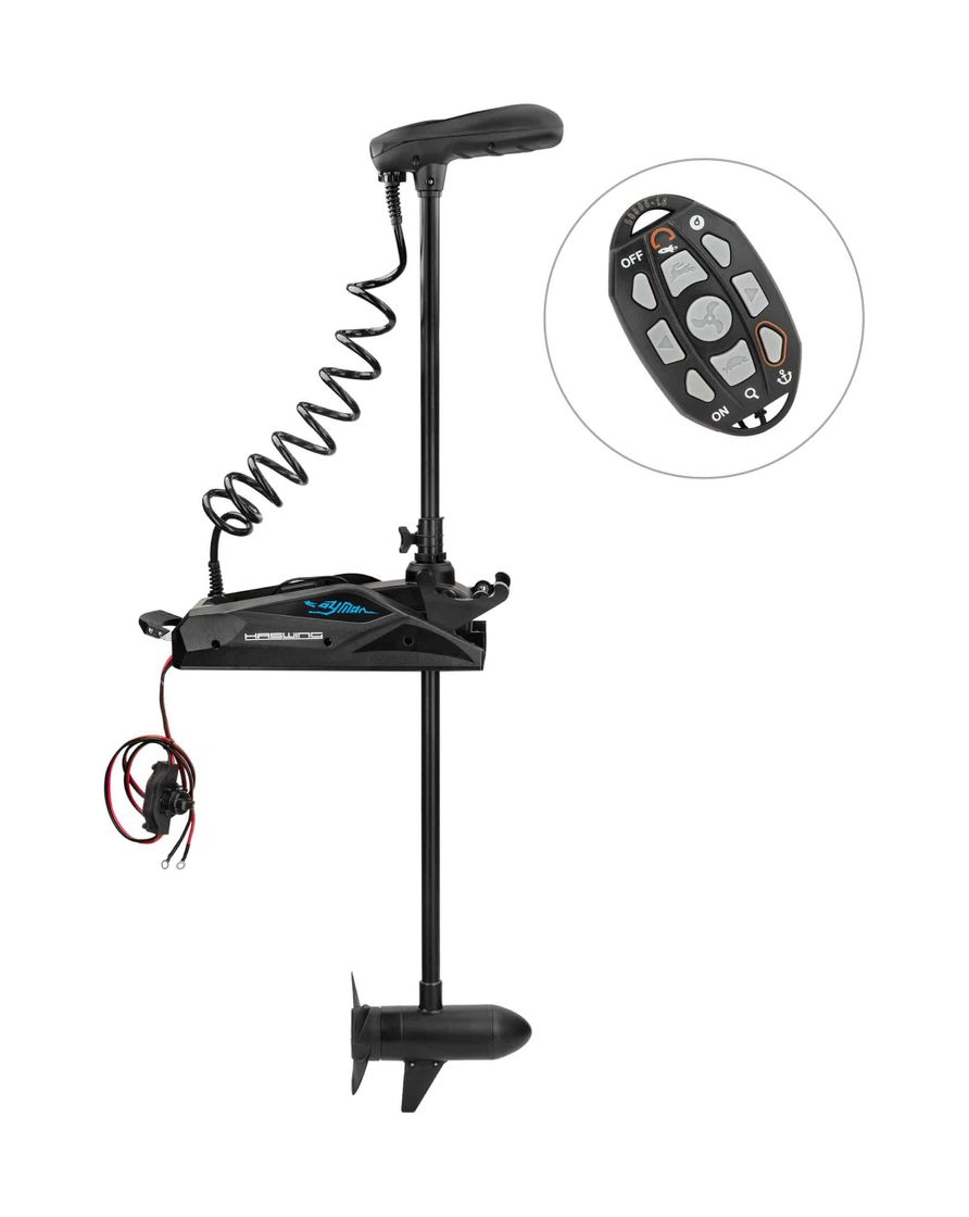 Купить Троллинговый электромотор Haswing Cayman B 55 lbs/137 см/12v/GPS (электроякорь), черный HE-50736-137_B 7ft.ru в интернет магазине Семь Футов