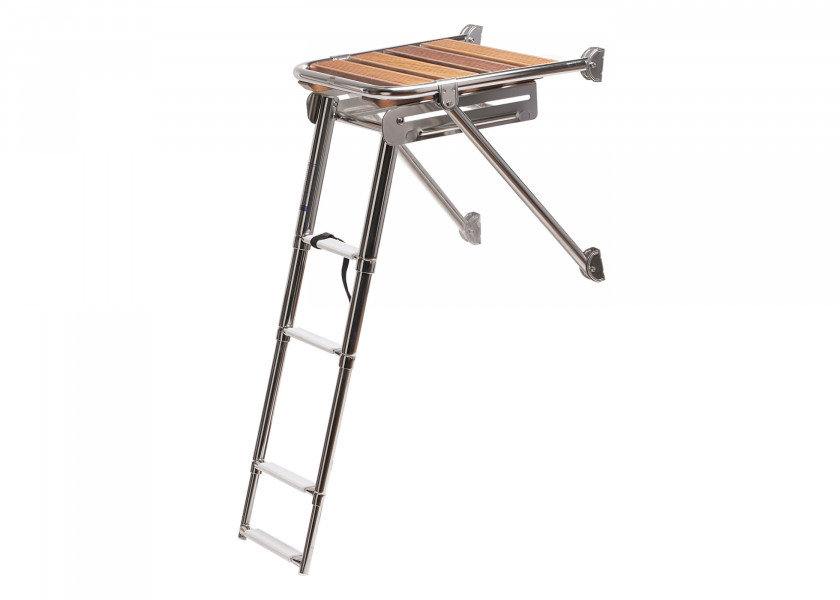 Купить Transom Platform, stainless steel / teak with telescopic ladder 16511-bvs 7ft.ru в интернет магазине Семь Футов