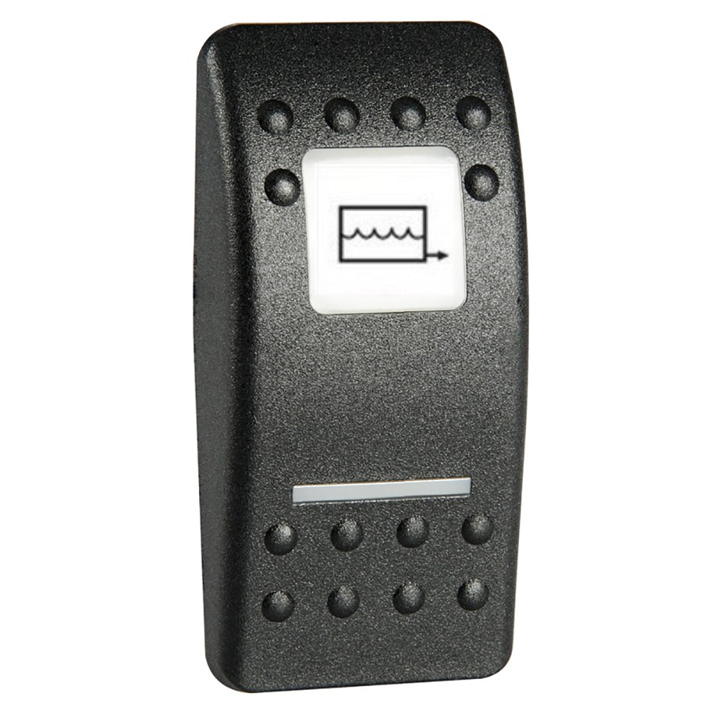 Клавиша Carling Technologies Contura II с подсвечиваемым символом Измельчитель из поликарбоната с покрытием из чёрного полиуретана, Osculati 14.193.84