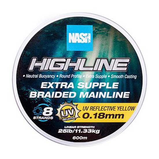 Nash T6029-UNIT Highline Floating 600 m Плетеный  UV Yellow 0.280 mm