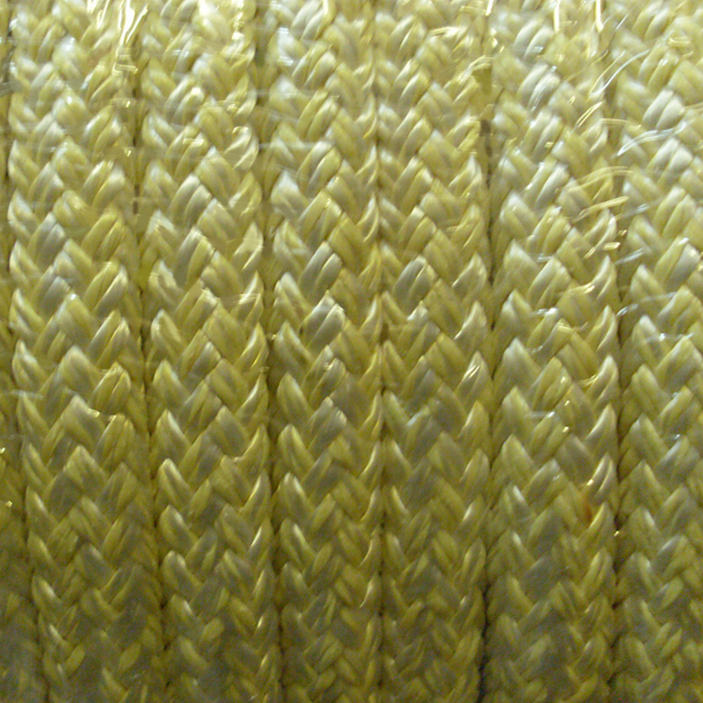 Трос плетеный для крепления кранцев из волокна Kevlar/Pes HT Benvenuti KEW/PES-COVER-W/Y-10 Ø10мм белый/желтый