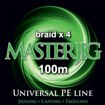 Плетеный шнур для спиннинга Master Jig 100 (MMJ100 диаметр/прочность 0,12/5,5) MMJ100