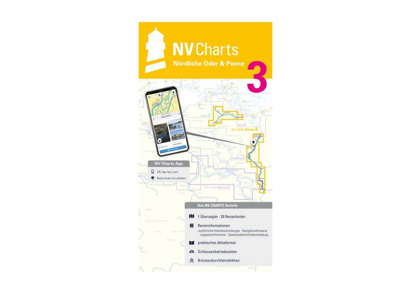 Купить NV VERLAG 8301 NV Морские карты Внутренние водные пути 3 Нёрдличе-Одер и Пене 7ft.ru в интернет магазине Семь Футов