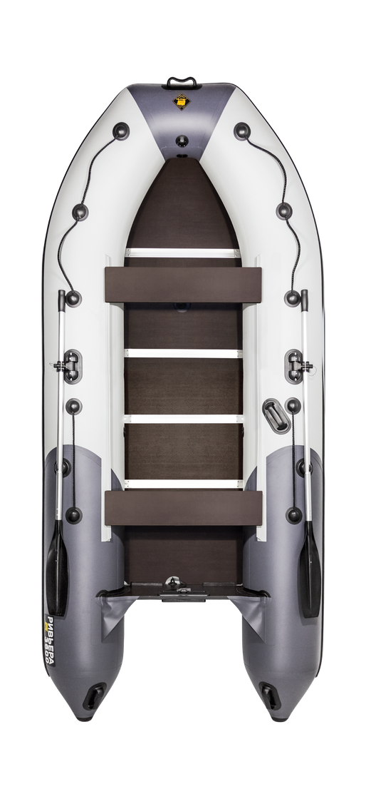 Надувная лодка ПВХ, Ривьера Компакт 3600 СК Комби, светло-серый/графит 4603725300668